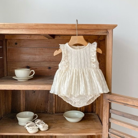 JS - Body váy be sát nách ren hoa(66-80)