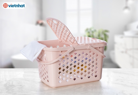 VIỆT NHẬT - GIỎ NẮP HOA THỊ 3382