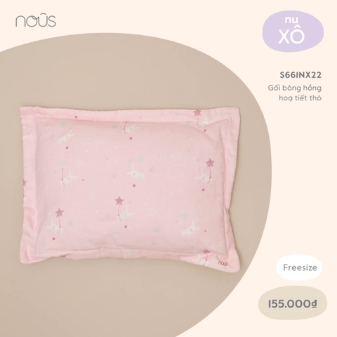 NOUS - GỐI BÔNG HỒNG HỌA TIẾT THỎ