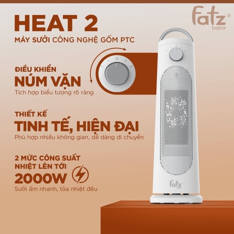 FATZ - MÁY SƯỞI GỐM PTC HEAT 2 FB8185EA
