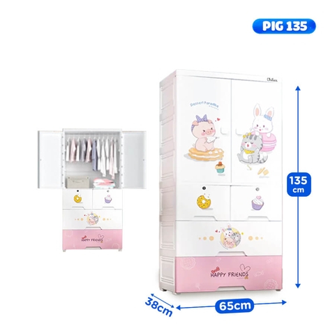 CHILUX - TỦ NHỰA MẪU PIG HEO