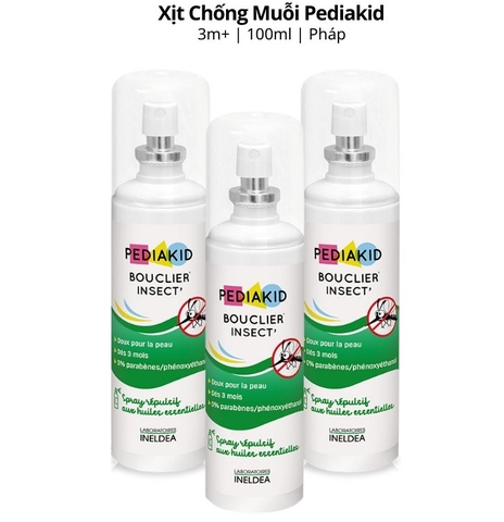 PEDIAKID - 3M+XỊT CHỐNG MUỖI VÀ CÔN TRÙNG
