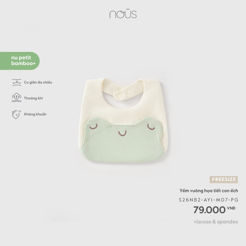 NOUS - Yếm vuông hoạ tiết con ếch