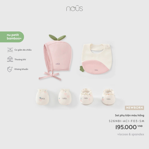 NOUS - Set phụ kiện màu hồng NB