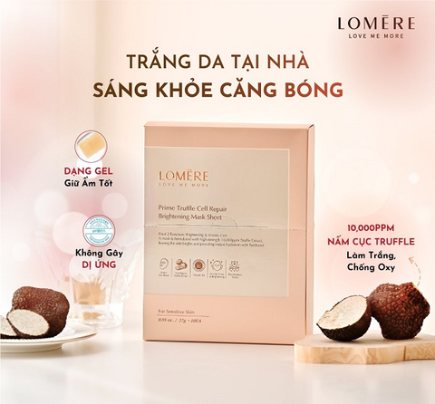 LOMERE -  MẶT NẠ DƯỠNG TRẮNG, PHỤC HỒI DA CHIẾT XUẤT TỪ NẤM TRUFFLE