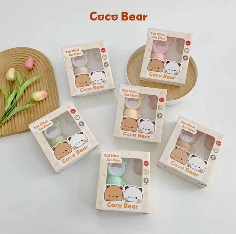 COCO BEAR - TÚI NHAI ĂN DẶM SILICONE