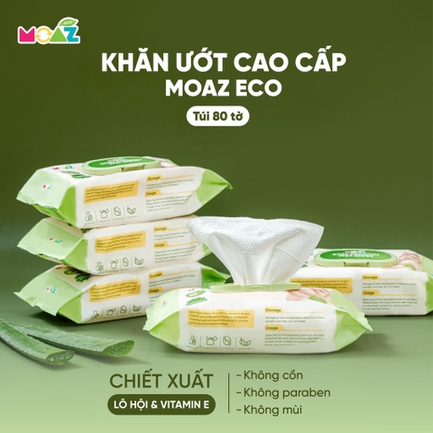 MOAZ - KHĂN ƯỚT TINH KHIẾT CAO CẤP ECO