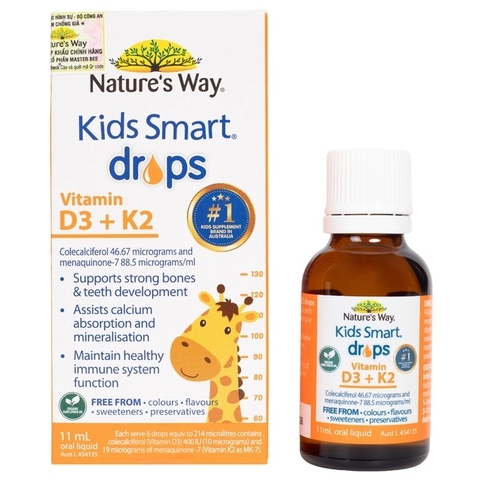 NATURE'S WAY - VITAMIN D3K2 KIDS SMART DROPS