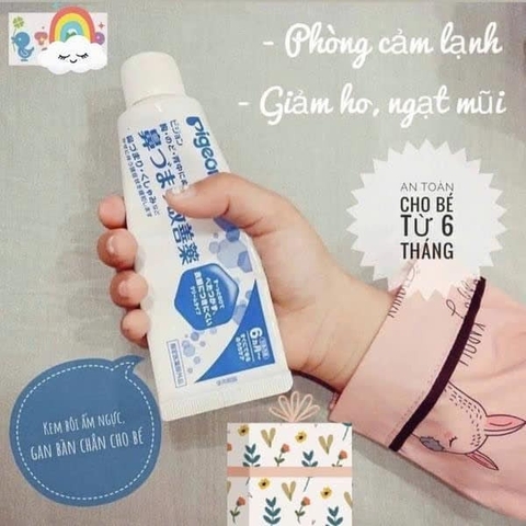 PIGEON - 6M+KEM BÔI GIỮ ẨM CỔ NGỰC PHỔI, GIẢM NGẠT MŨI