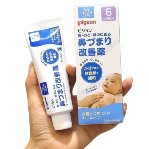 PIGEON - 6M+KEM BÔI GIỮ ẨM CỔ NGỰC PHỔI, GIẢM NGẠT MŨI