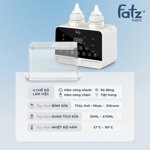 FATZ - MÁY HÂM SỮA TIỆT TRÙNG 2 BÌNH DUO 9 - FB3095KB