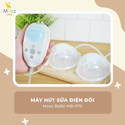 MOAZ - MÁY HÚT SỮA ĐIỆN ĐÔI DI ĐỘNG MB-075