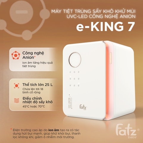 FATZ - MÁY TIỆT TRÙNG SẤY KHÔ KHỬ MÙI ANION E-KING 7