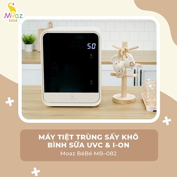 MOAZ - MÁY TIỆT TRÙNG SẤY KHÔ UVC-ION MB-082
