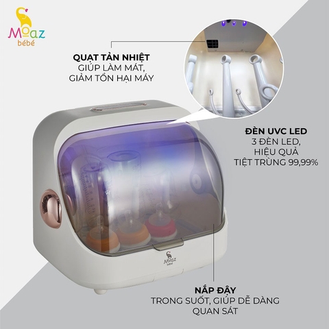 MOAZ - MÁY ÚP BÌNH TIỆT TRÙNG SẤY KHÔ UVC MB-044