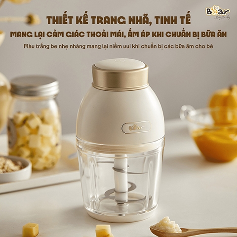 BEAR - MÁY XAY MINI LƯỠI 6 CÁNH 0.6L QSJ-D02Q1