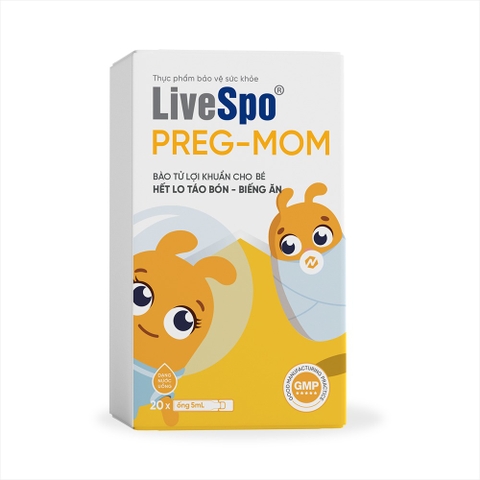 LIVESPO - BÀO TỰ LỢI KHUẨN TÁO BÓN BIẾNG ĂN PREG-MOM