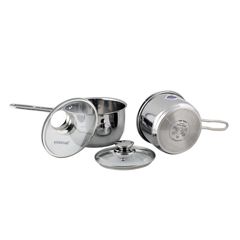 FIVE STAR - NỒI QUÁNH 3 ĐÁY INOX 430