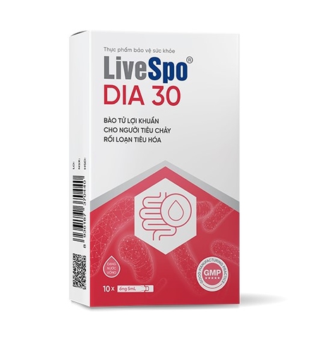 LIVESPO - BÀO TỬ LỢI KHUẨN DIA30 TIÊU CHẢY RỐI LOẠN TIÊU HÓA