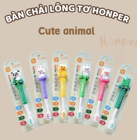 HONPER - BÀN CHẢI LÔNG TƠ CUTE ANIMAL