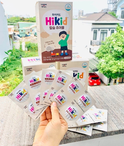 HIKID - 1Y+KẸO SỮA VIÊN CANXI PHÁT TRIỂN CHIỀU CAO