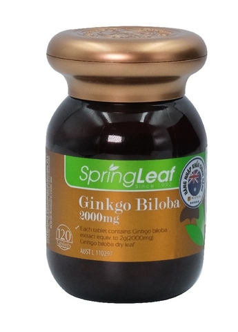 SPRING LEAF ÚC - TĂNG CƯỜNG TUẦN HOÀN BỔ NÃO GINKGO BILOBA