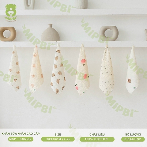 MIPBI - KHĂN SỮA MUSLIN 2 LỚP