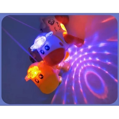 HT - ĐỒ CHƠI CON BÒ CHẠY PIN PHÁT NHẠC