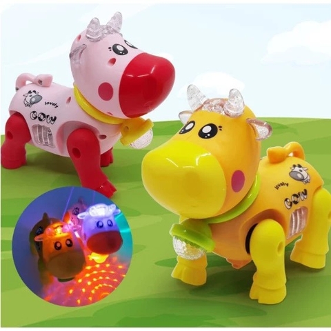 HT - ĐỒ CHƠI CON BÒ CHẠY PIN PHÁT NHẠC