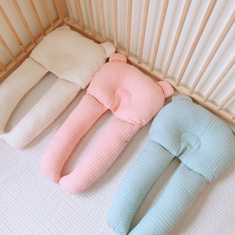 MONONA - GỐI CHẶN CHỮ U VẢI WAFFLE