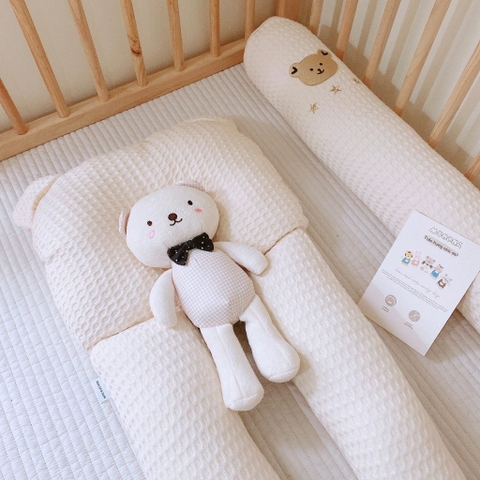 MONONA - GỐI CHẶN CHỮ U VẢI WAFFLE