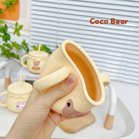 COCO BEAR - CỐC TẬP UỐNG SILICONE