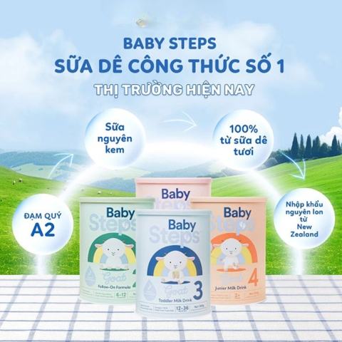 BABY STEPS - SỮA DÊ ĐẠM A2