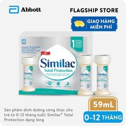 ABBOTT - SỮA SIMILAC CÔNG THỨC DẠNG LỎNG TOTAL PROTECTION KÈM NÚM