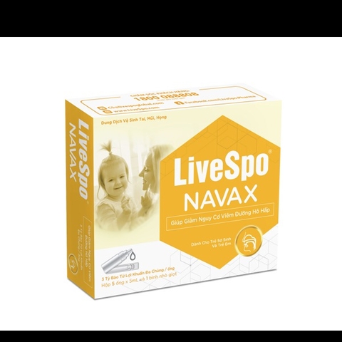 LIVESPO - BÀO TỬ LỢI KHUẨN NAVAX GIẢM NGUY CƠ VIÊM ĐƯỜNG HÔ HẤP