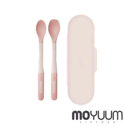 MOYUUM - BỘ 2 THÌA SILICONE LEVEL 1 & 2