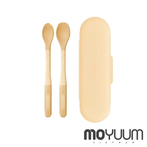 MOYUUM - BỘ 2 THÌA SILICONE LEVEL 1 & 2