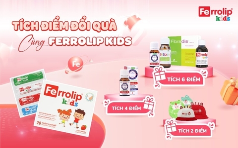 FERROLIP - 1Y+SẮT GÓI HỮU CƠ KIDS