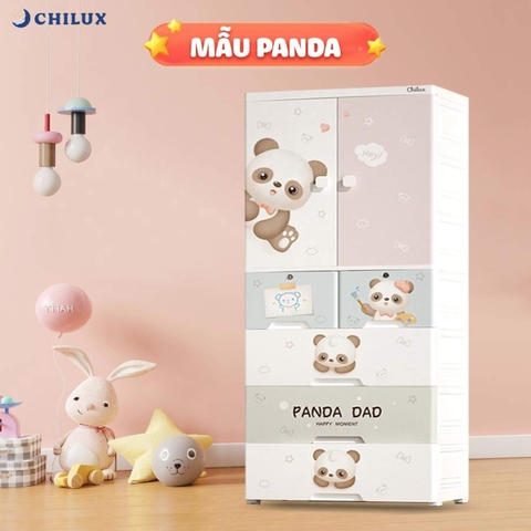 CHILUX - TỦ NHỰA GẤU PANDA