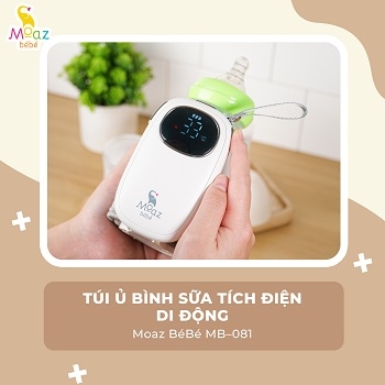 MOAZ - TÚI Ủ BÌNH SỮA TÍCH ĐIỆN DI ĐỘNG MB-081