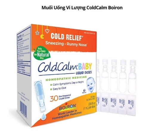 BOIRON - 6M+MUỐI VI LƯỢNG ĐỒNG CĂN COLDCALM MỸ
