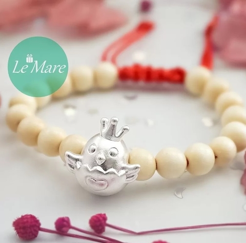 LEMARE - VÒNG TAY DÂU MIX BẠC XI VÀNG