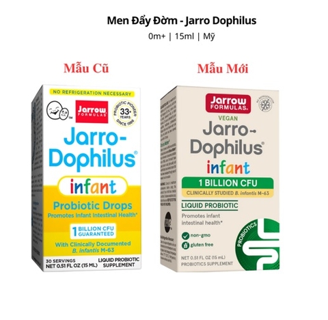 JARROW FORMULAS - MEN VI SINH ĐẨY ĐỜM MỸ JARRO DOPHILUS INFANT