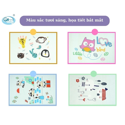 GB BABY - CHIẾU LÓT HƠI CAO SU CHỐNG THẤM 60*90