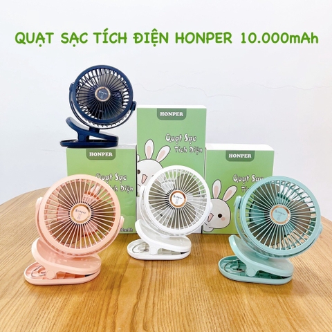 HONPER - QUẠT TÍCH ĐIỆN 10000MAH
