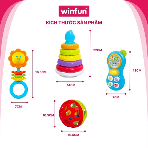 WINFUN - SET QUÀ TẶNG ĐỒ CHƠI SƠ SINH 3035-NL