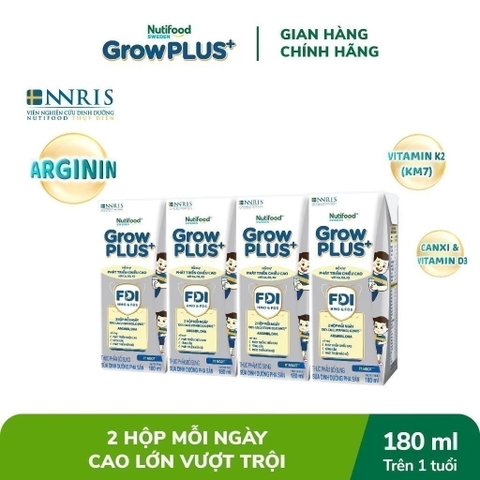 NUTIFOOD - SỮA NƯỚC GROWPLUS+BẠC