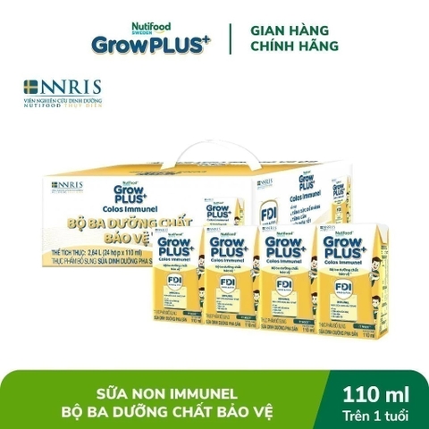 NUTIFOOD - SỮA NƯỚC GROWPLUS+VÀNG IMMUNEL