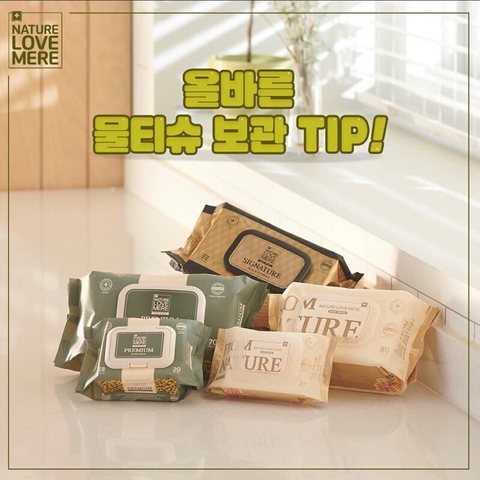 NATURE LOVE MERE - KHĂN GIẤY ƯỚT CAO CẤP