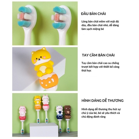 ENFANTS BEBE - BÀN CHẢI HÌNH THÚ